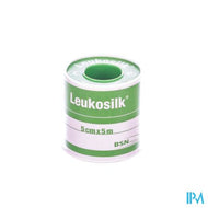 Leukosilk Deksel Kleefpleister 5,00cmx5m 1 0102400