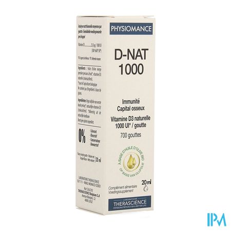 D-nat 1000 Fl Gutt 20ml Physiomance Phy269