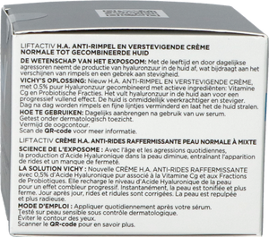 Vichy Liftactiv Ha Cr A/rimp.verstev.norm&geme50ml