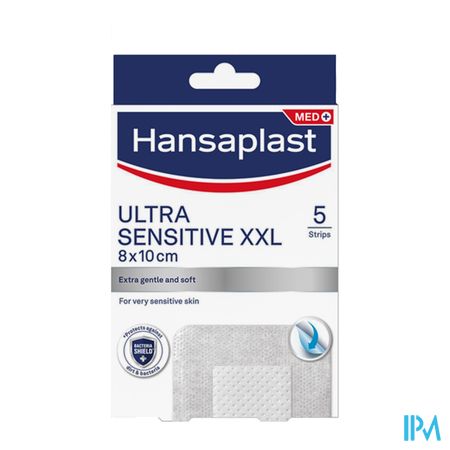 Hansaplast Pleisters Ultra Sensitive Xxl 8x10cm 5