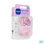 Mam Perfect Night Fopspeen Silic. 6-16m Pink 2