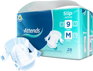 Attends Slip Active 9 Medium 1x28