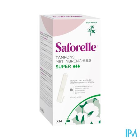 Saforelle Coton Protect Tampons Inbrengh. Super 14