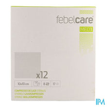 Load image into Gallery viewer, Febelcare Med1 Steriele Gaaskompres 10x10,0cm 12x1
