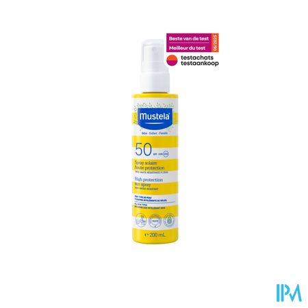 Mustela Zon Melk Heel Hoge Bescherming Ip50 200ml