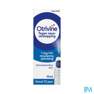 Otrivine Neusverstopping 1mg/ml Neusspray 10ml/ Maximaal 3 stuks
