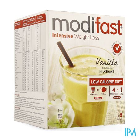 Modifast Intensive Vanilla Flavoured Milksh. 8x55g