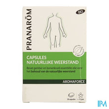 Afbeelding in Gallery-weergave laden, Pranarom Aromaforce Bio Natuur.weerstand Caps 30
