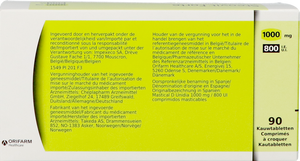 Steovit Forte Citroen 1000mg/800ie Kauwtabl 90 Pip