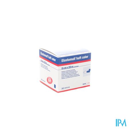 Elastomull Haft Latexvrij 8cmx20m Blauw 4537200