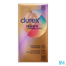 Afbeelding in Gallery-weergave laden, Durex Nude Extra Lube Condoms 10
