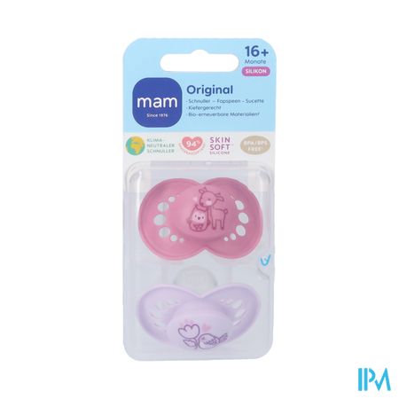 Mam Fopspeen Original Pure Siliconen 16m+ Meisje