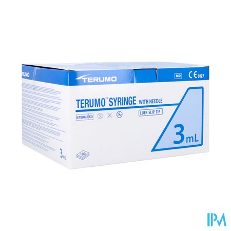 Terumo Spuit 3ml + Naald 21g 5/8 0,8x16mm St 100