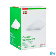 Curapor Transparant Steriel 7cmx 5cm 50 13101