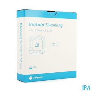 Biatain Silicone Ag 7,5x7.5cm 3