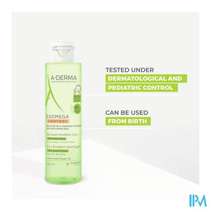 Aderma Exomega Control Reinigingsgel 2in1 200ml