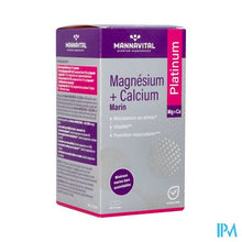 Charger l'image dans la galerie, Mannavital Magnesium + Calcium Mariene V-caps 120
