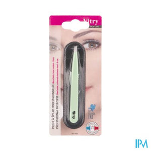 Epileerpincet Prof. Schuin Inox Kleur