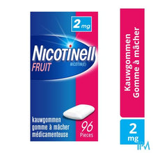 Afbeelding in Gallery-weergave laden, Nicotinell Fruit Gomme Macher-kauwgom 96x2mg
