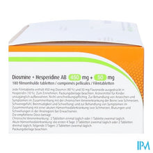 Charger l'image dans la galerie, Diosmine+hesperidine Ab 450mg+50mg Filmomh Tabl180
