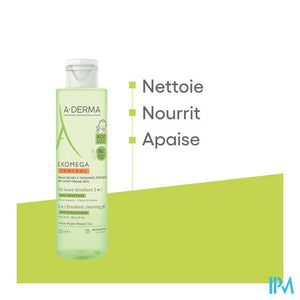 Aderma Exomega Control Reinigingsgel 2in1 200ml