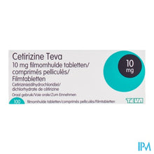 Afbeelding in Gallery-weergave laden, Cetirizine Teva 10mg Filmomh Tabl 100
