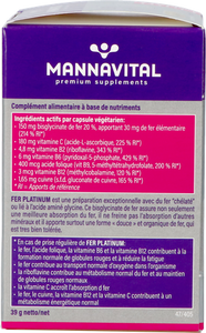 Mannavital Ijzer Platinum V-caps 60