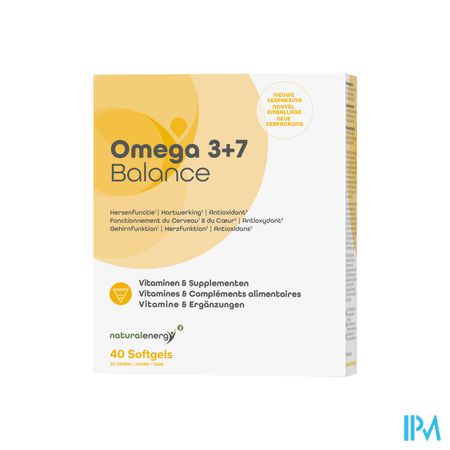 Natural Energy - Omega 3+7 Balance Caps 40