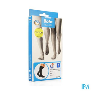 Bota Relax 280 Katoen Korte Kous Zwart N6