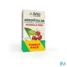 Afbeelding in Gallery-weergave laden, Arkovital Acerola 1000 Bio Duopack Tabl 2x30
