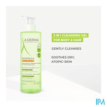 Afbeelding in Gallery-weergave laden, Aderma Exomega Control Reinigingsgel 2in1 500ml
