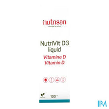 Afbeelding in Gallery-weergave laden, Nutrivit D3 Liquid 100ml Nutrisan
