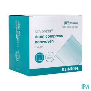 Klinion Drainkompres N/wov.4l 5x 5cm 50x2 4175050