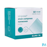 Klinion Drainkompres N/wov.4l 5x 5cm 50x2 4175050