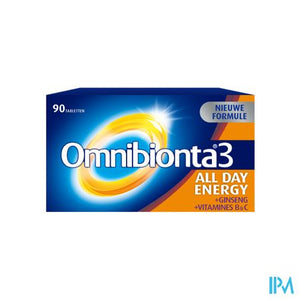 Omnibionta3 All Day Energy Multivitamines voor Energie (90 tabletten)