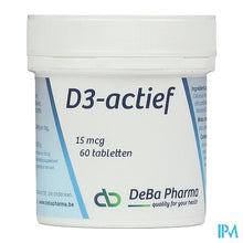 Load image into Gallery viewer, D3-actif Comp 60x15mcg Deba

