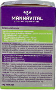 Mannavital Berberine Platinum V-caps 60