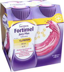 Fortimel Jucy Plus Framboos Verfr. 4x200ml 185087