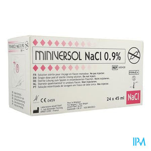 Nacl 0,9% 45ml Miniversol Ud Spoelen Aguettant 24