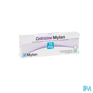 Cetirizine Mylan 10mg Filmomh Tabl 20 X 10mg