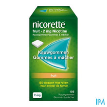 Afbeelding in Gallery-weergave laden, Nicorette Fruit Kauwgom Suikervrij 105x2mg
