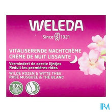 Charger l'image dans la galerie, Weleda Roze&wit Thee Vitaliserende Nachtcreme 40ml
