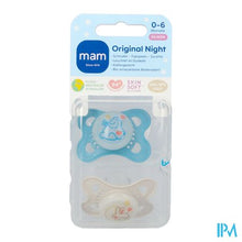 Charger l'image dans la galerie, Mam Original Night Fopspeen Silic. 0-6m Blue 2
