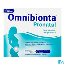 Load image into Gallery viewer, Omnibionta Pronatal kinderwens en vroege zwangerschap - 12 weken Pack (84 tabletten)
