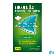 Load image into Gallery viewer, Nicorette Freshmint Kauwgom Suikervrij 105x4mg
