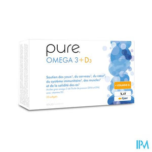 Pure Omega 3 + D3 Softgels 30