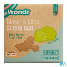 Load image into Gallery viewer, Wondr Scrub Bar Ginger&lime 102g
