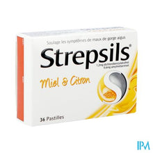 Afbeelding in Gallery-weergave laden, Strepsils Honing Citroen Past 36
