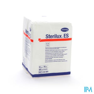 Sterilux Es 10x10cm 8l.nst. 100 P/s