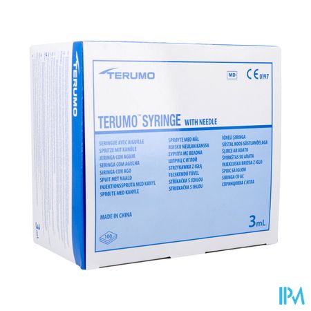 Terumo Spuit 3ml + Naald 23g 1 St 25x6mm 100